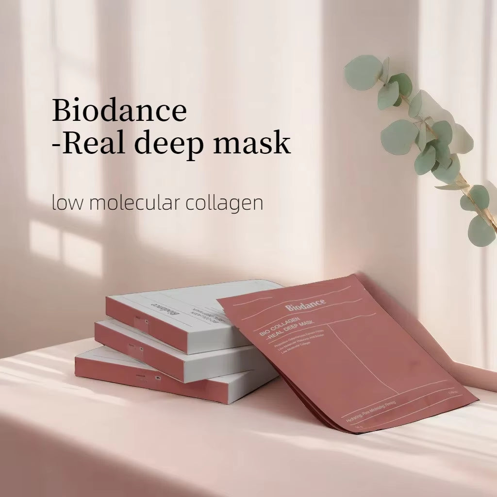 BIODANCE Bio-Collagen Real Deep Mask, Hydrating Overnight Hydrogel Mask, Pore Minimizing