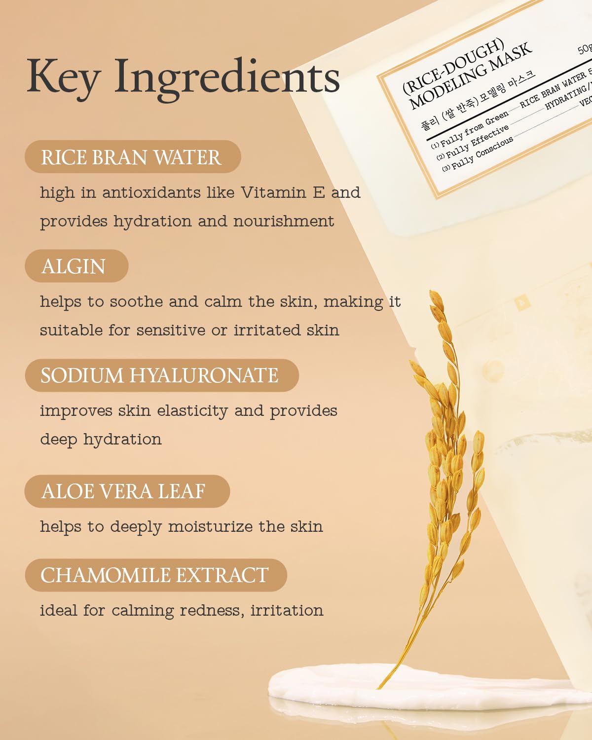 FULLY Rice Dough Facial Modeling Mask