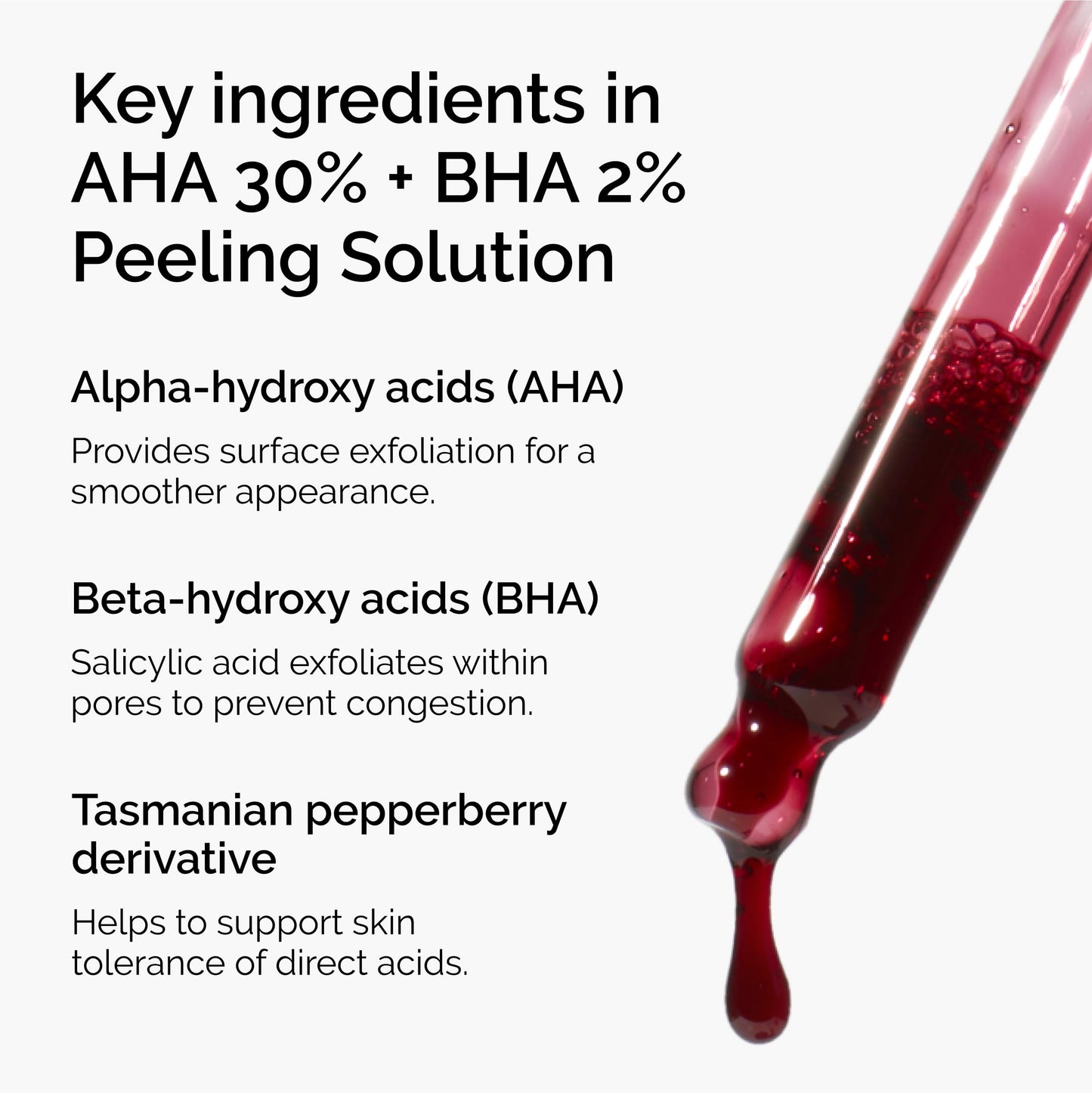 The Ordinary AHA 30% + BHA 2% Peeling Solution, Advanced Exfoliating Peel for Brighter Skin