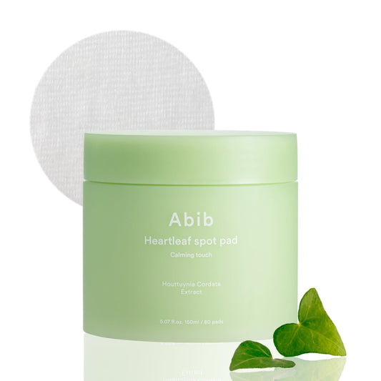 Abib Heartleaf Spot Pad Calming Touch 80 Pads Toner Pads for Face