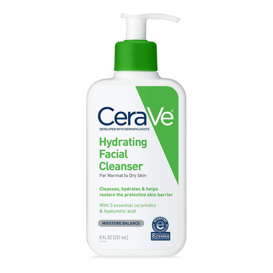 CeraVe Hydrating Facial Cleanser, Moisturizing Face Wash For Dry Skin