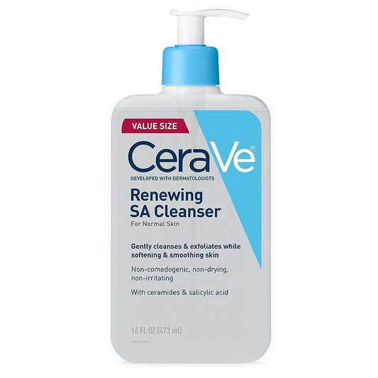 CeraVe Renewing Salicylic Acid Cleanse, Face Wash Smooths & Softens Skin