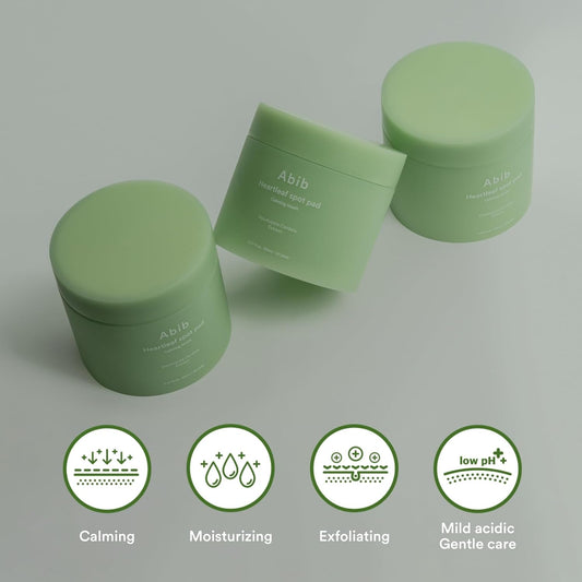 Abib Heartleaf Spot Pad Calming Touch 80 Pads Toner Pads for Face