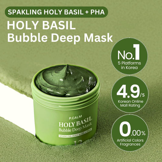 P.CALM Holy Basil Bubble Deep Mask