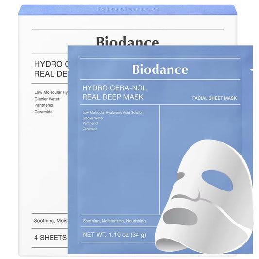  BIODANCE Hydro Cera-nol Real Deep Mask, Overnight Hydrogel Mask, Soothing