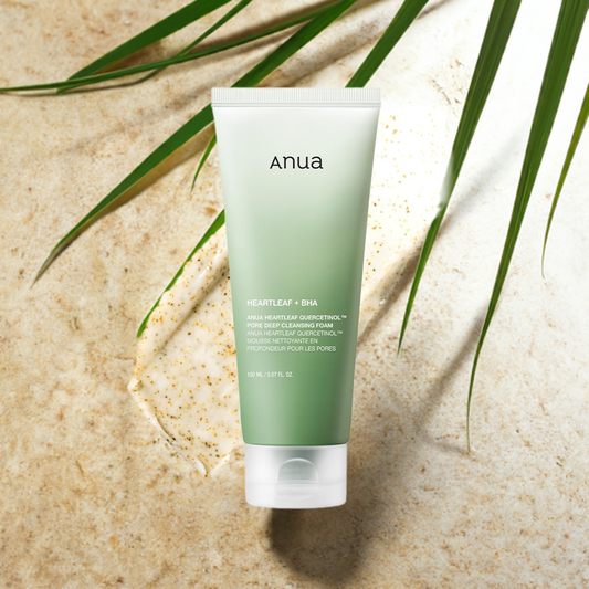 ANUA Heartleaf Quercetinol Pore Deep Cleansing Foam, for Double Cleansing, BHA, Face Wash, Blackhead Remover